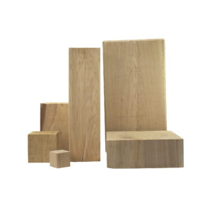 Pied table basse chene massif de 40 x 10 x 10 cm