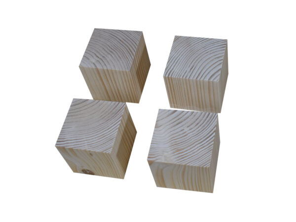 Cube bois massif de 6.5 cm – Image 2