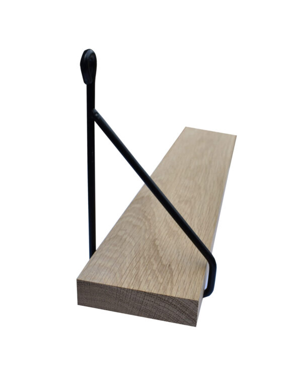 Support étagère métal noir Linea 10 – Image 2