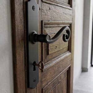 poignée de porte mazarine noir bdc