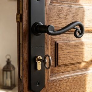 poignée de porte mazarine noir bdc