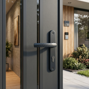 poignée de porte intérieure lisea blanc cylindre.
