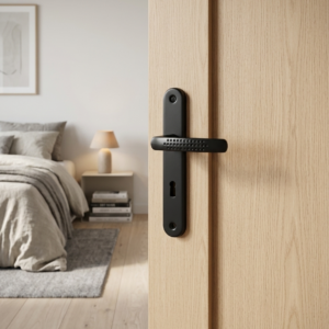 poignée de porte intérieure lisea blanc cylindre.