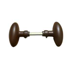 bouton double ovale rouille aluminium
