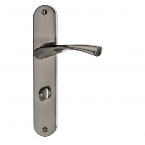 Poignée de porte Coralie Condamnation nickel mat