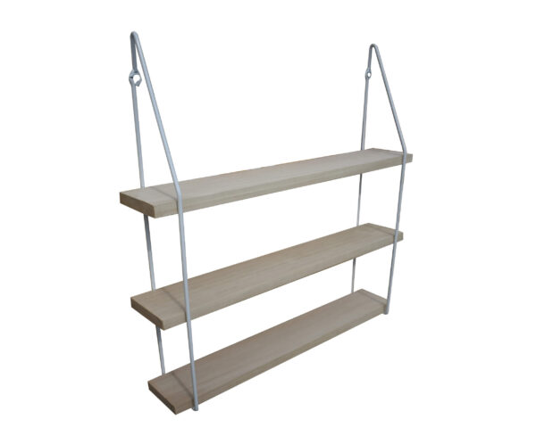 Support étagère murale triple blanc 10 – Image 2