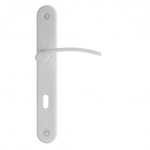 Poignée de porte intérieure LISEA blanc trou clé