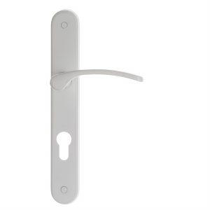 Poignée de porte intérieure LISEA blanc cylindre.