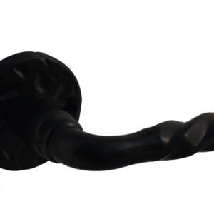 Poignée de porte Lys noir rosace