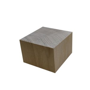Carré chêne massif de 10 x 10 x 5 cm