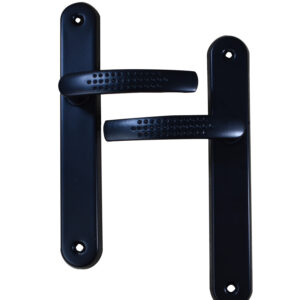 poignée de porte intérieure elona noir sans trou quincadeco