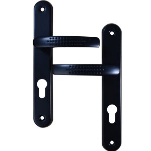 Poignée de porte intérieure Elona noir trou cylindre Quincadeco