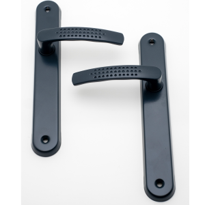 Poignée de porte intérieure Elona gris RAL 7016 sans trou