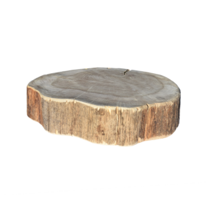 Rond chêne massif naturel de 15 x 15 x 4 cm +/- 1 cm