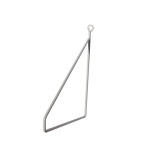 Support étagère métal blanc Linea 19