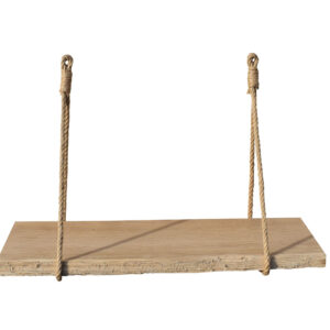 Étagère murale chêne 60 X 10 corde